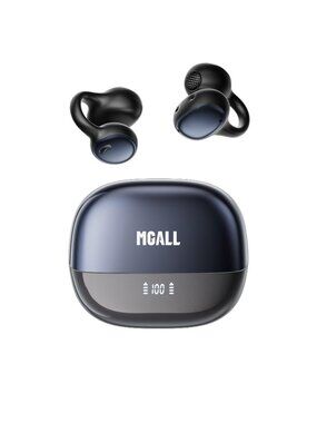 PAXA Clip On Earbuds,Open Ear Bluetooth 6.0 Wireless Headphones,12mm Driver Powe